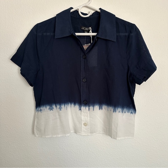 J. Crew dip-dyed gamine shirt - Picture 2 of 10